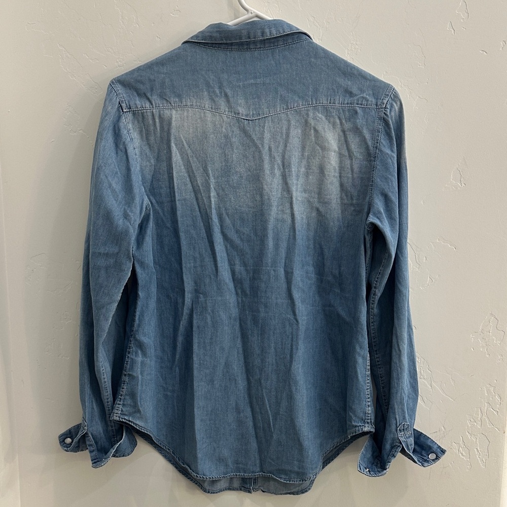 Denim Button-Up Shirt - Picture 5 of 7